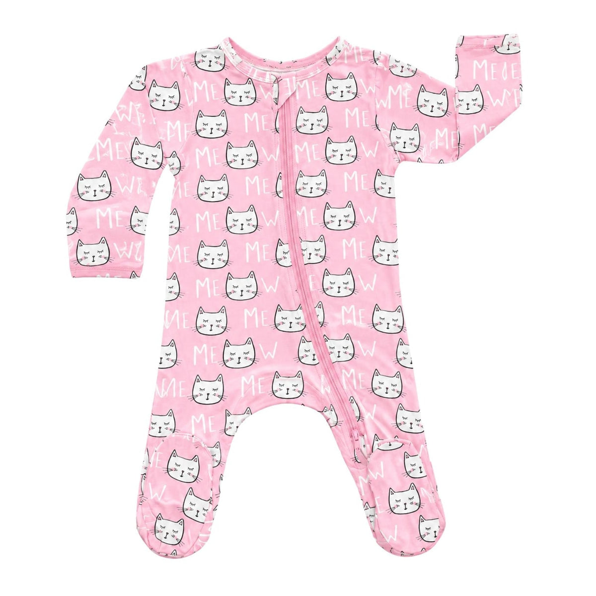 Modal Footie Pajamas - Kitty Cats