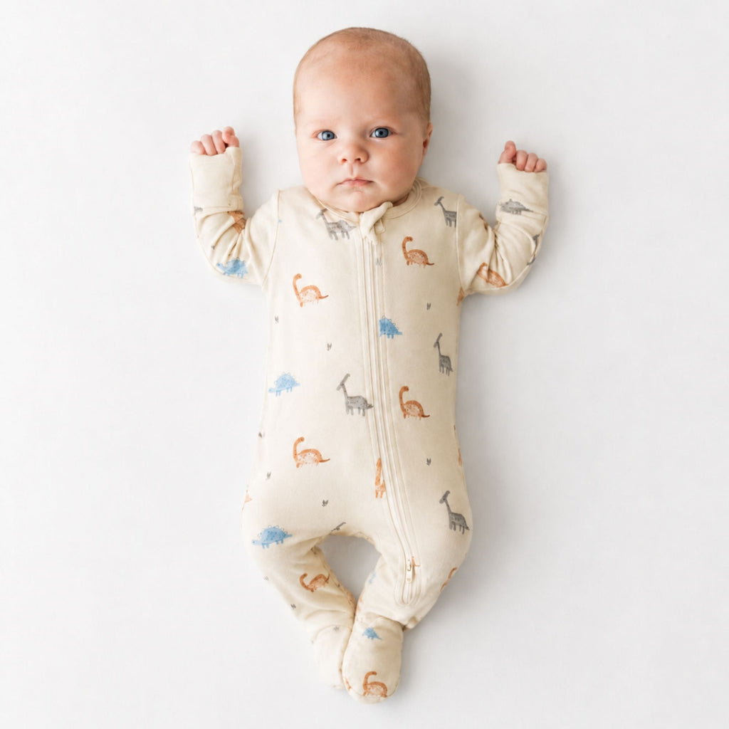 Modal Footie Pajamas - Dinosaurs