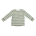 Bamboo Long Sleeve Henley Shirt - Blue Haze Multi Stripe