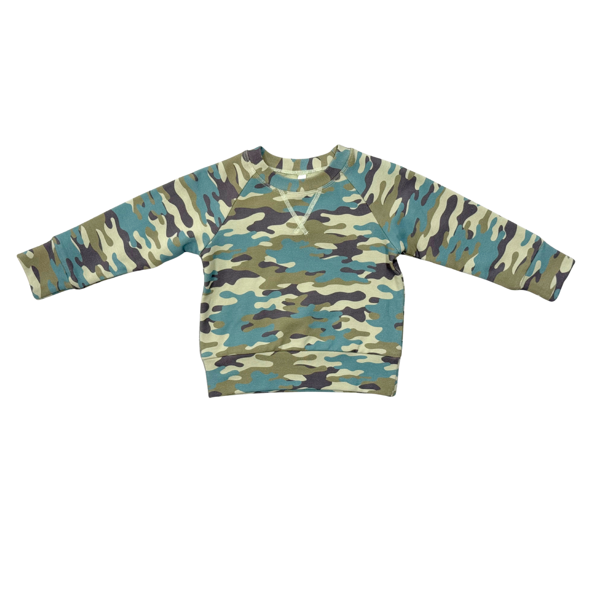 Bamboo Raglan Sweatshirt - Camouflage