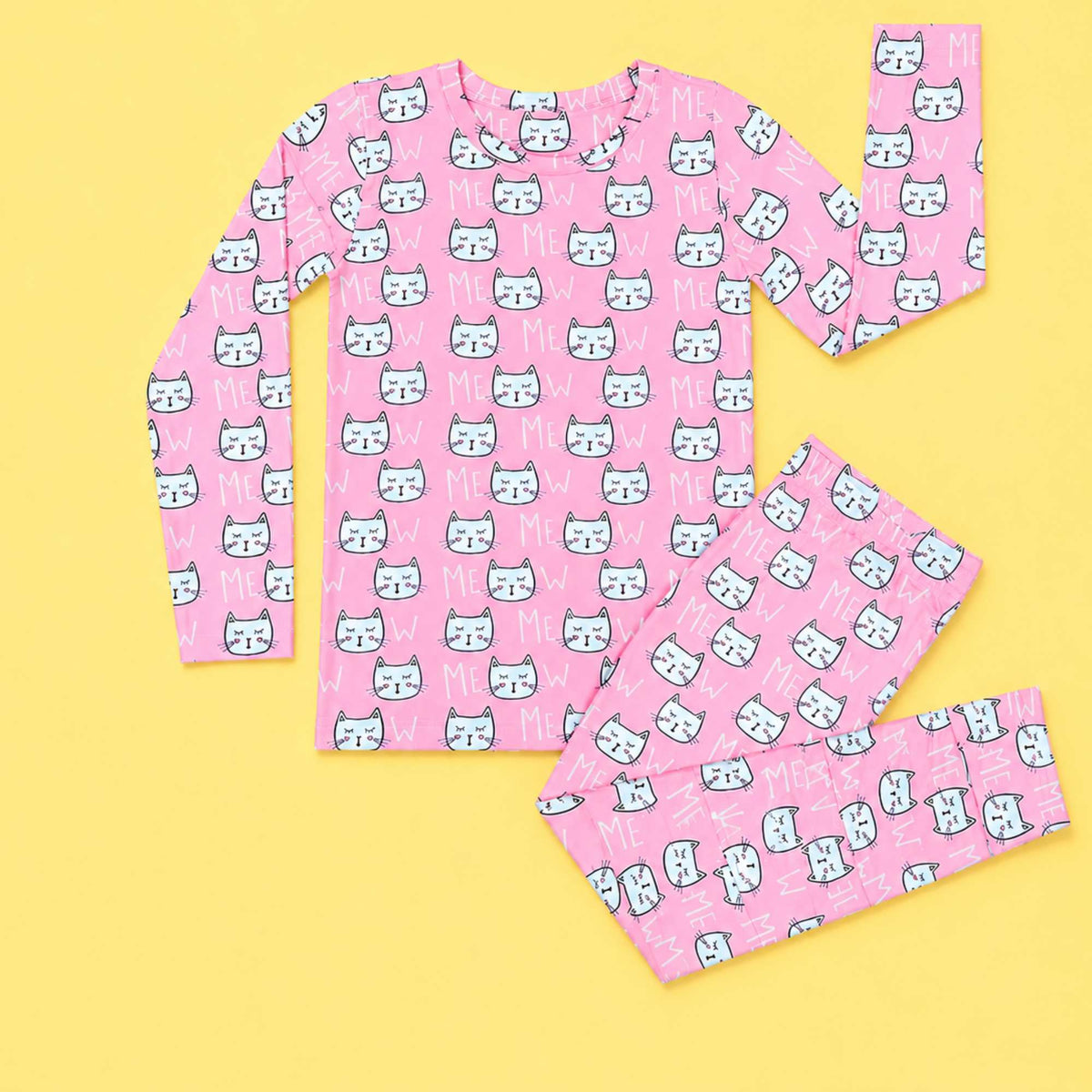 Modal Pajama Set - Kitty Cats