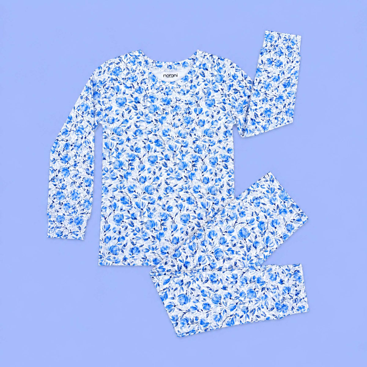 Modal Pajama Set - Blue Petals